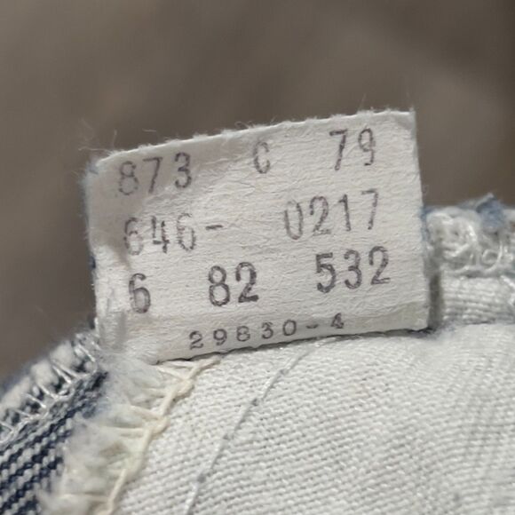 Vintage 70s/80s Levi's Orange Tab Blue Flare Jeans - Men's Size 40 x 34 - Picture 6 of 12